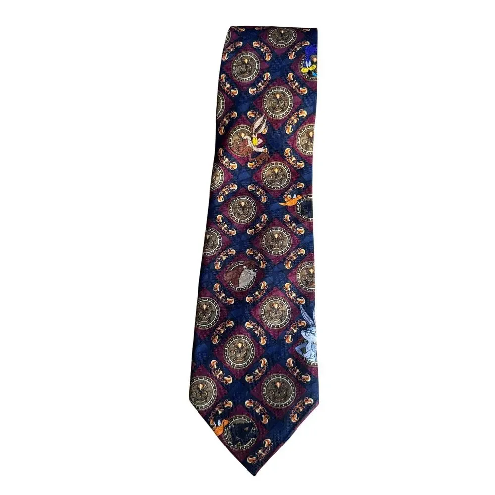 Looney Tunes‎ Mania Men's Tie Suits & Suits Separates Characters Burgundy/Black